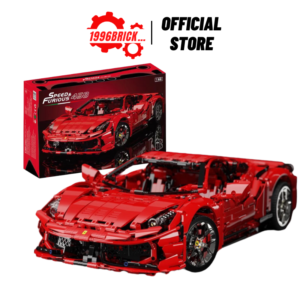Mô hình lắp ráp xe Ferrari 458 hãng KBOX 10304, Đồ chơi lắp ráp siêu xe SKU 10304 - 1996BRICK, đồ chơi lắp ráp xe technic...